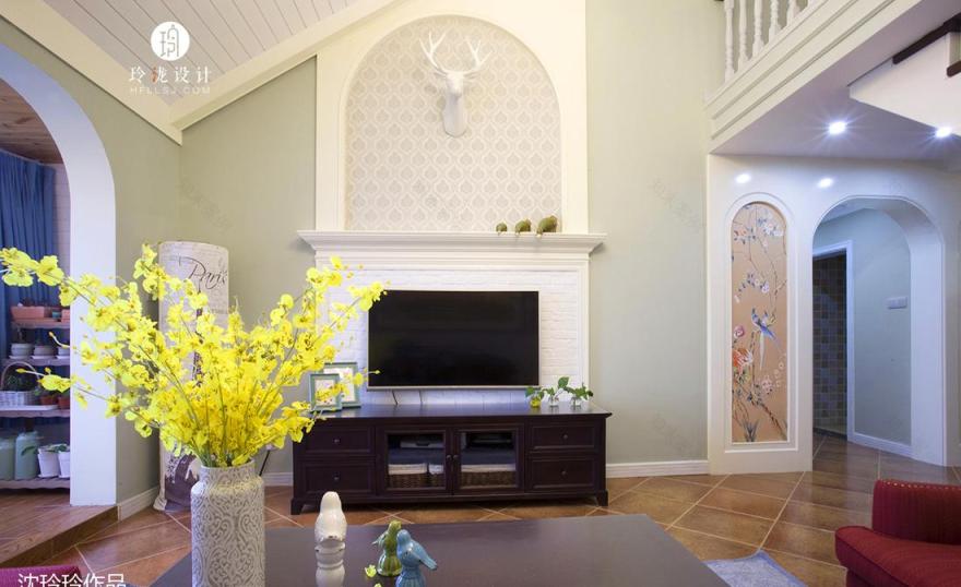 合肥新景花园家居装修设计 | 绿色浪漫,美式木屋-4