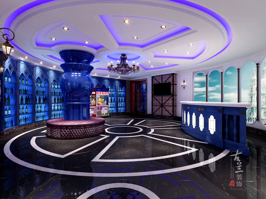 渠县幻城KTV——成都KTV装修设计成都KTV会所装修设计成都主题KTV在先做设计-4