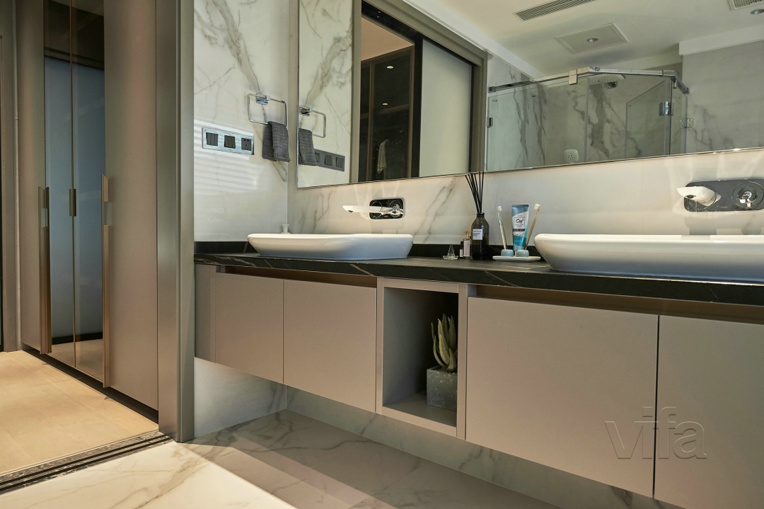 "Vifa 威法"打造精致浴室,钛金灰色调展现未来艺术感-16