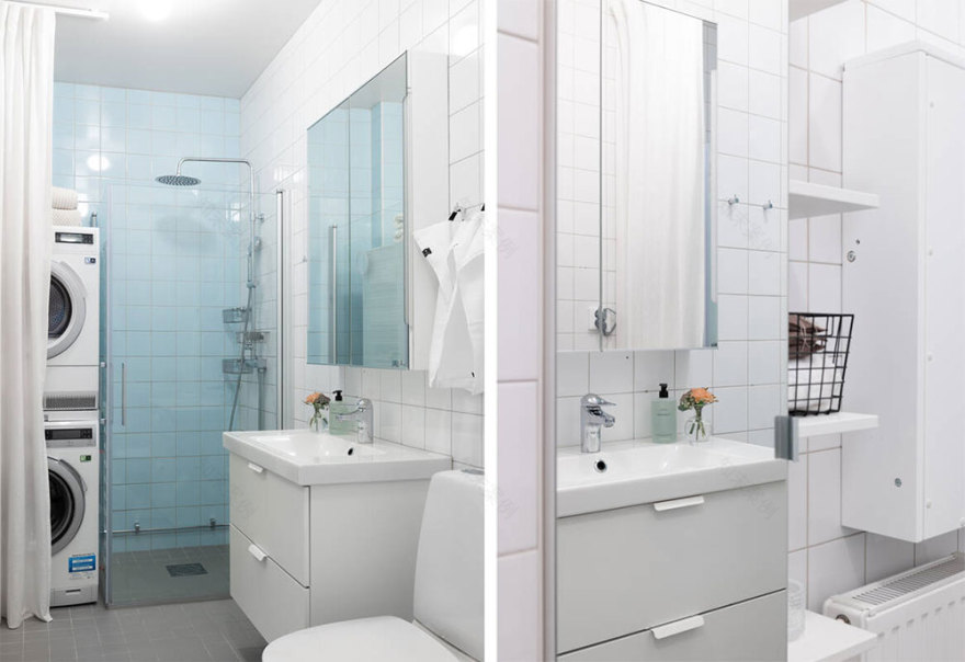 斯德哥尔摩 102 平米优雅公寓 | 海洋风蓝调与温暖焦糖色的完美结合-21