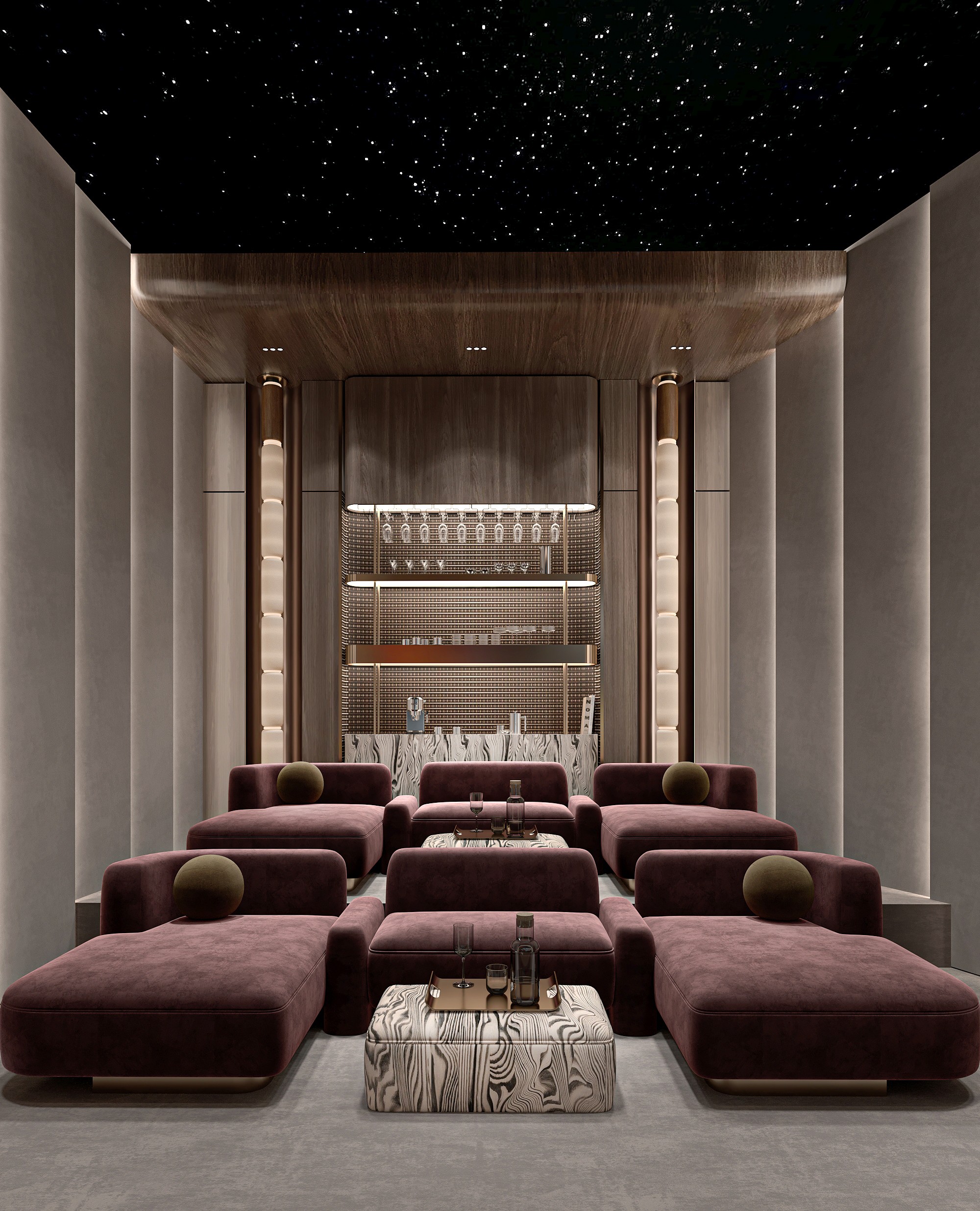 放映厅；电影放映室 丨阿联酋阿布扎比丨Norhan Osama Designs-3
