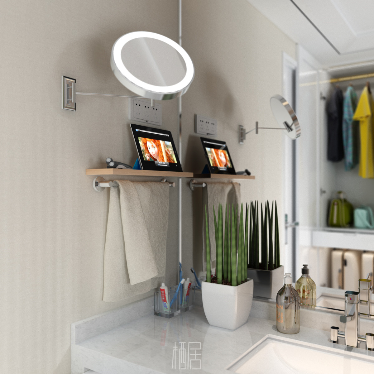 小户型逆袭 | 48 平米一居室变身三室三厅三卫一厨设计-27