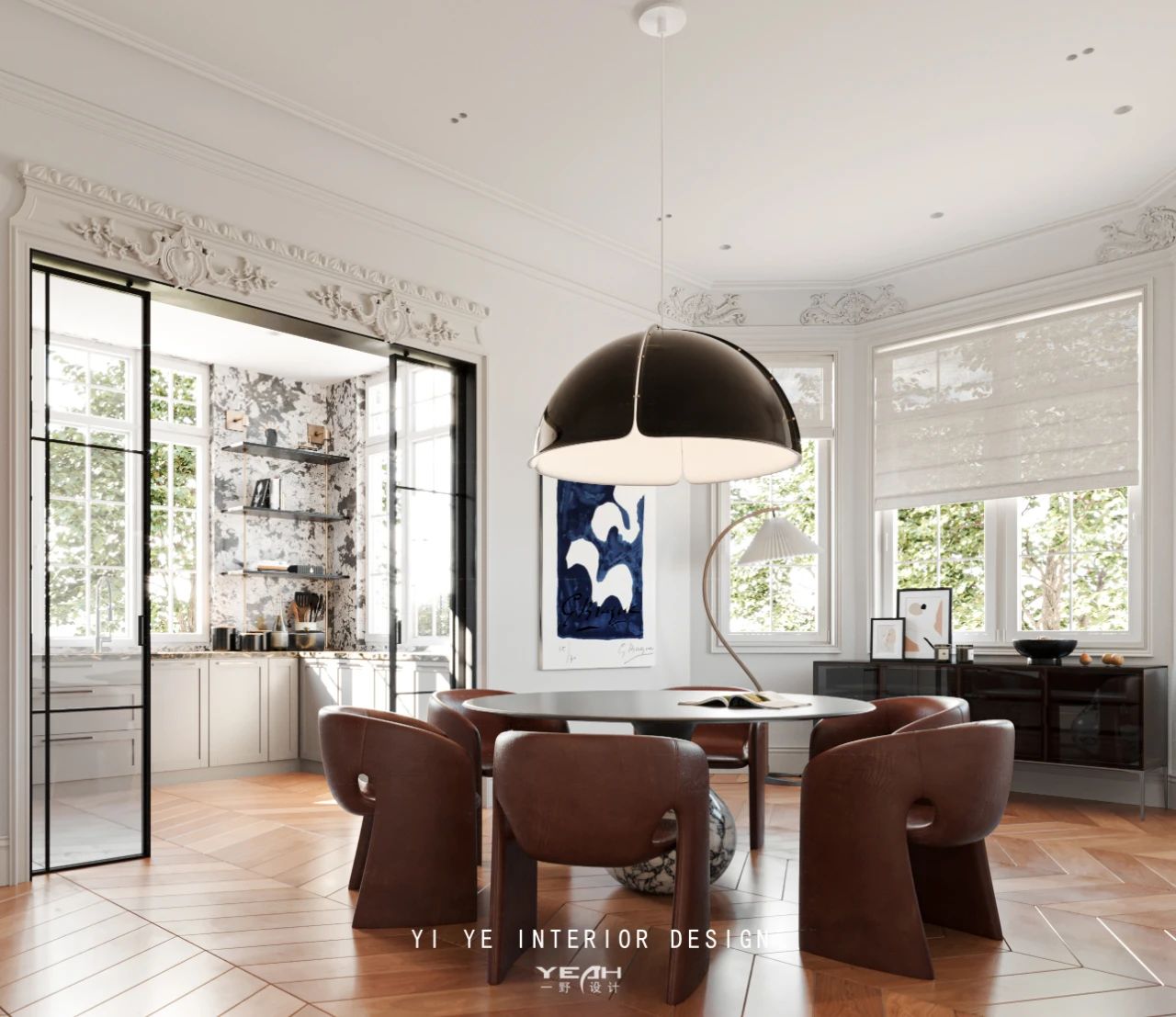 银丽高尔夫 550m² 法式丨一野设计-10