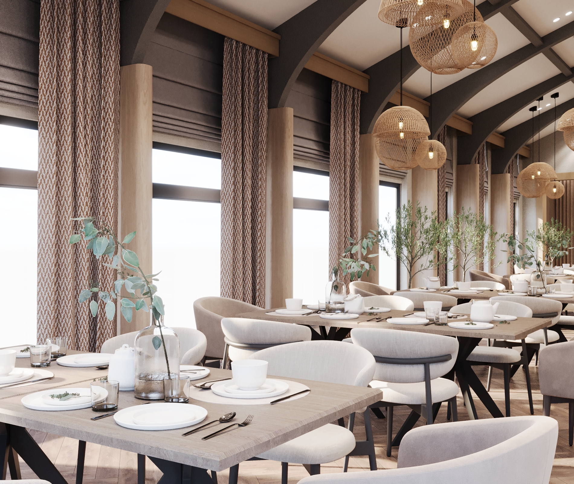 160平方米餐厅室内设计丨亚美尼亚丨Design_14,Narek Azaryan-29