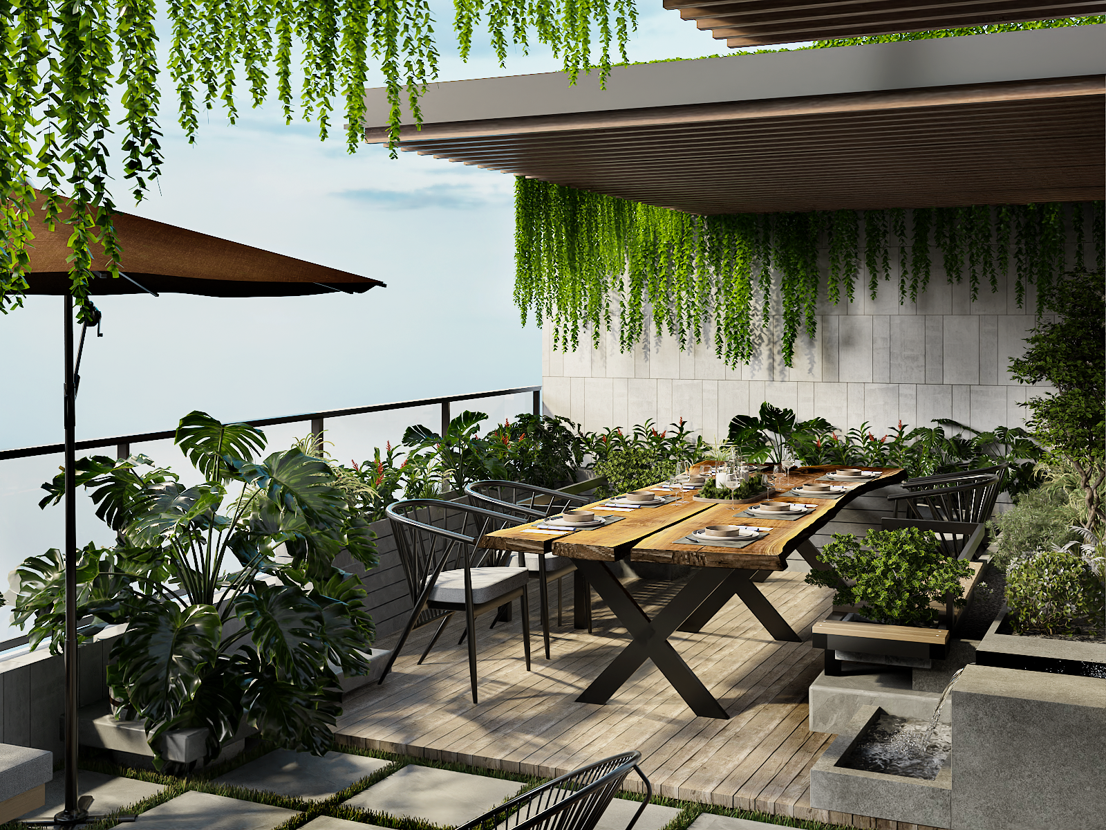 sân thượng wc phụ phòng giặt-6