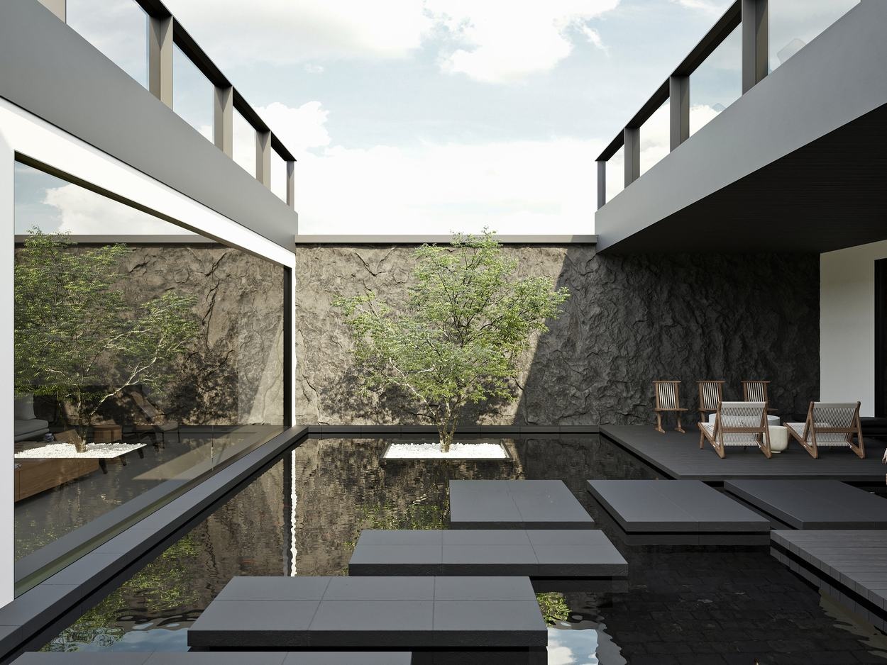 忆江南·中式别墅丨ZHBB 效果表现-12