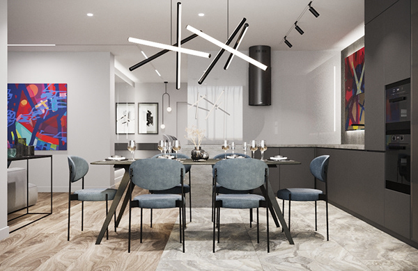 萨马拉市中心120平三口之家公寓设计丨俄罗斯萨马拉丨维多利亚·叶罗希娜-27