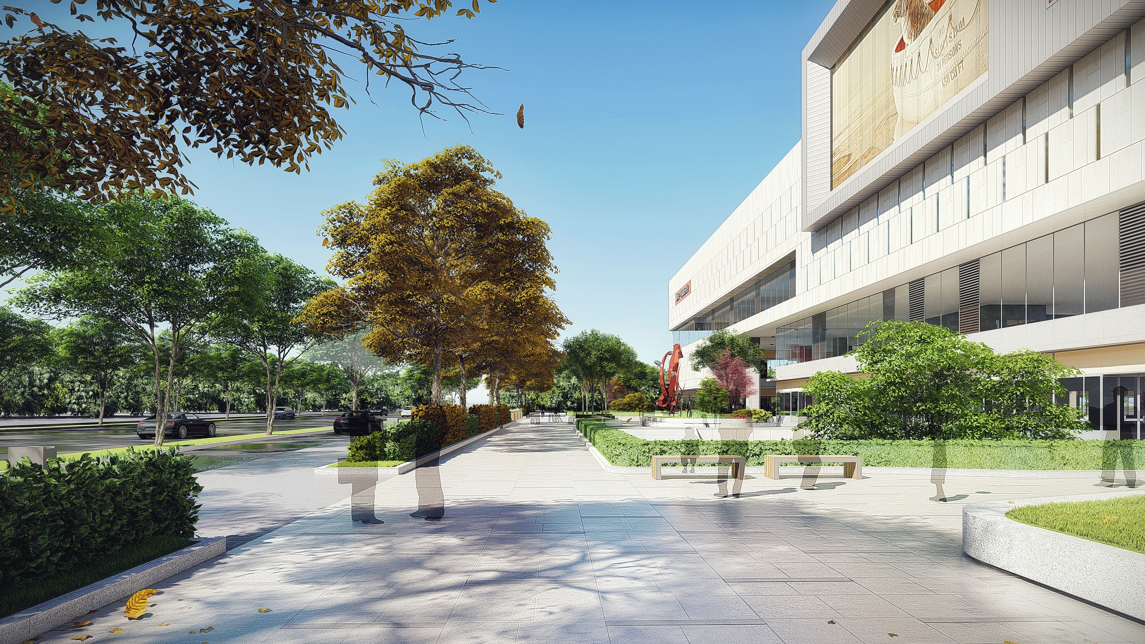 商业广场效果图  LU8 + Snapseed 小清新-5