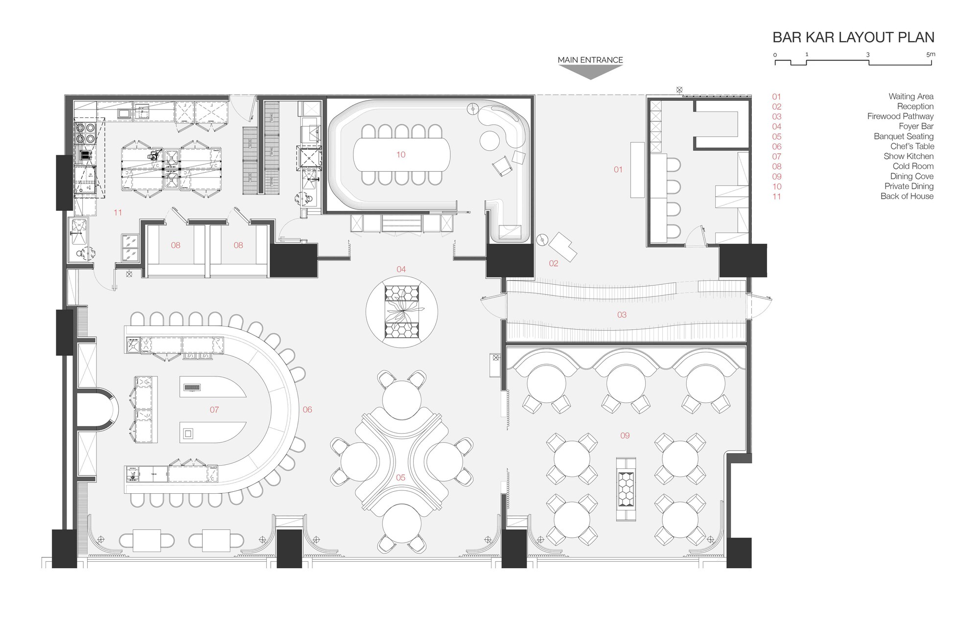 Bar Kar 沉浸式燃木餐厅丨马来西亚吉隆坡丨Spacemen Studio-3