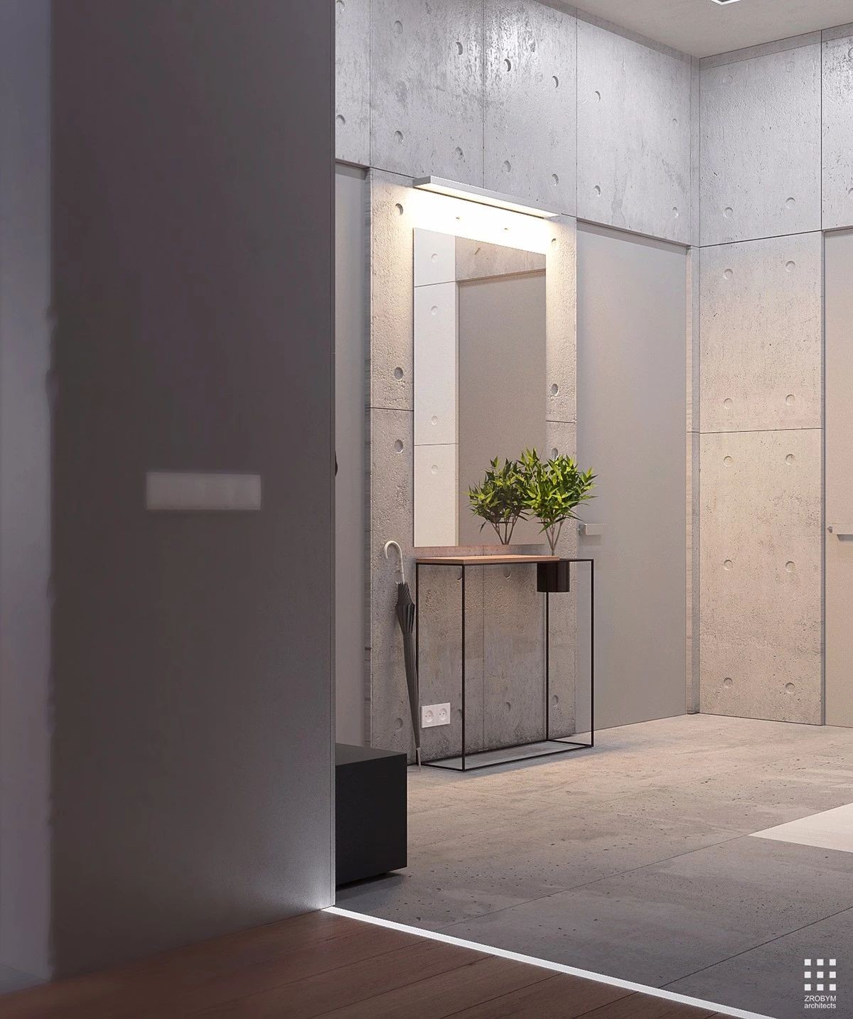 203m²丨水泥灰+木色-13