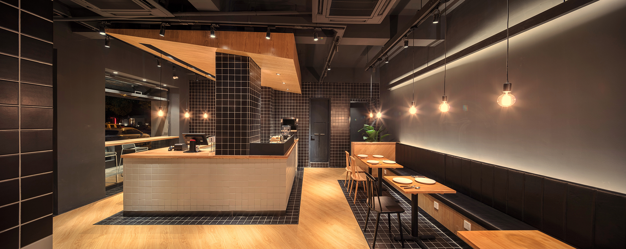 杭州上城区罗德轻食餐厅，百平米精致空间-16