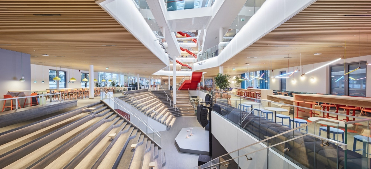 瑞典 Tre 总部室内设计 | 活力四溢、运动健康的工作环境-7