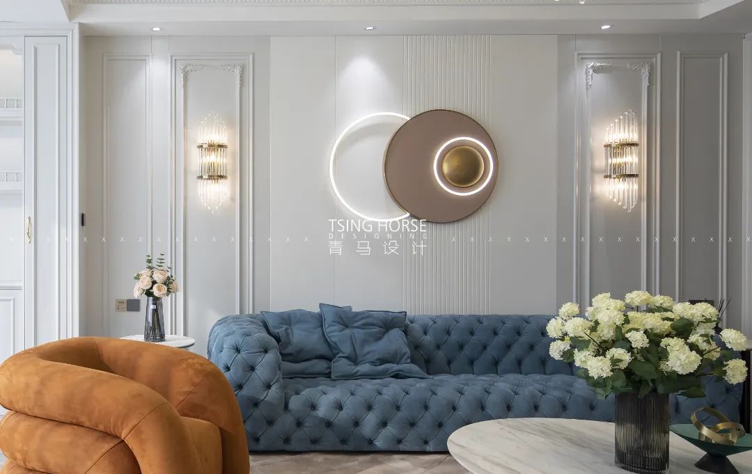 鼎鑫万和法式奢华大平层设计丨苏怡人,王清玉设计团队-14