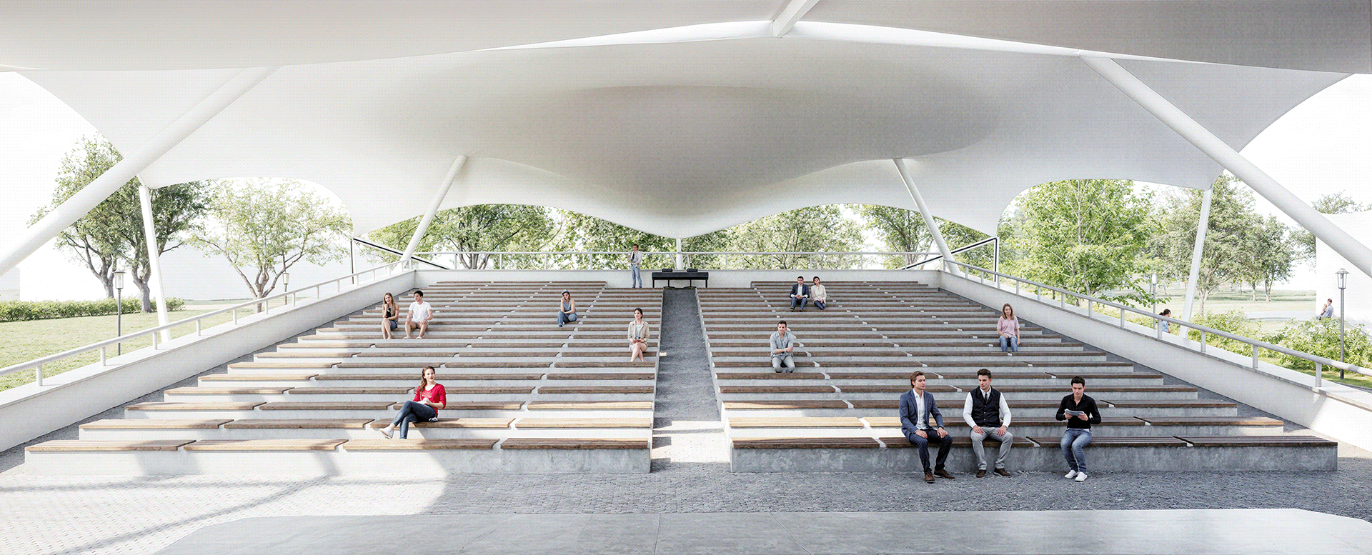 张力式雨篷丨波兰丨Pavel Hitaryn-30