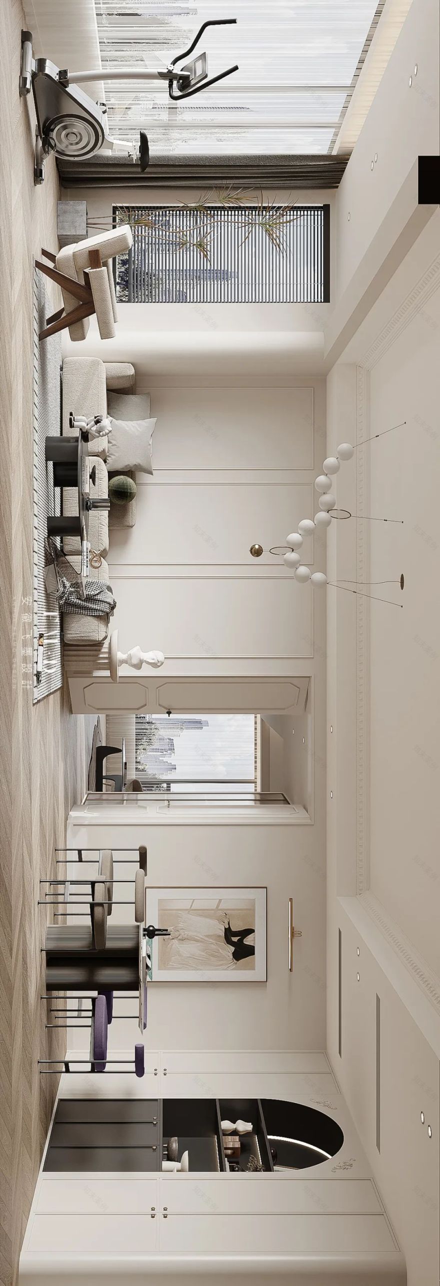 140㎡法式自由空间丨中国六安丨飞墨设计组-20