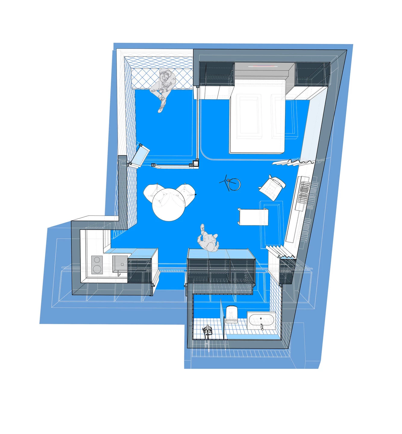 马德里市中心的明亮海滩屋丨西班牙马德里丨gon architects-23