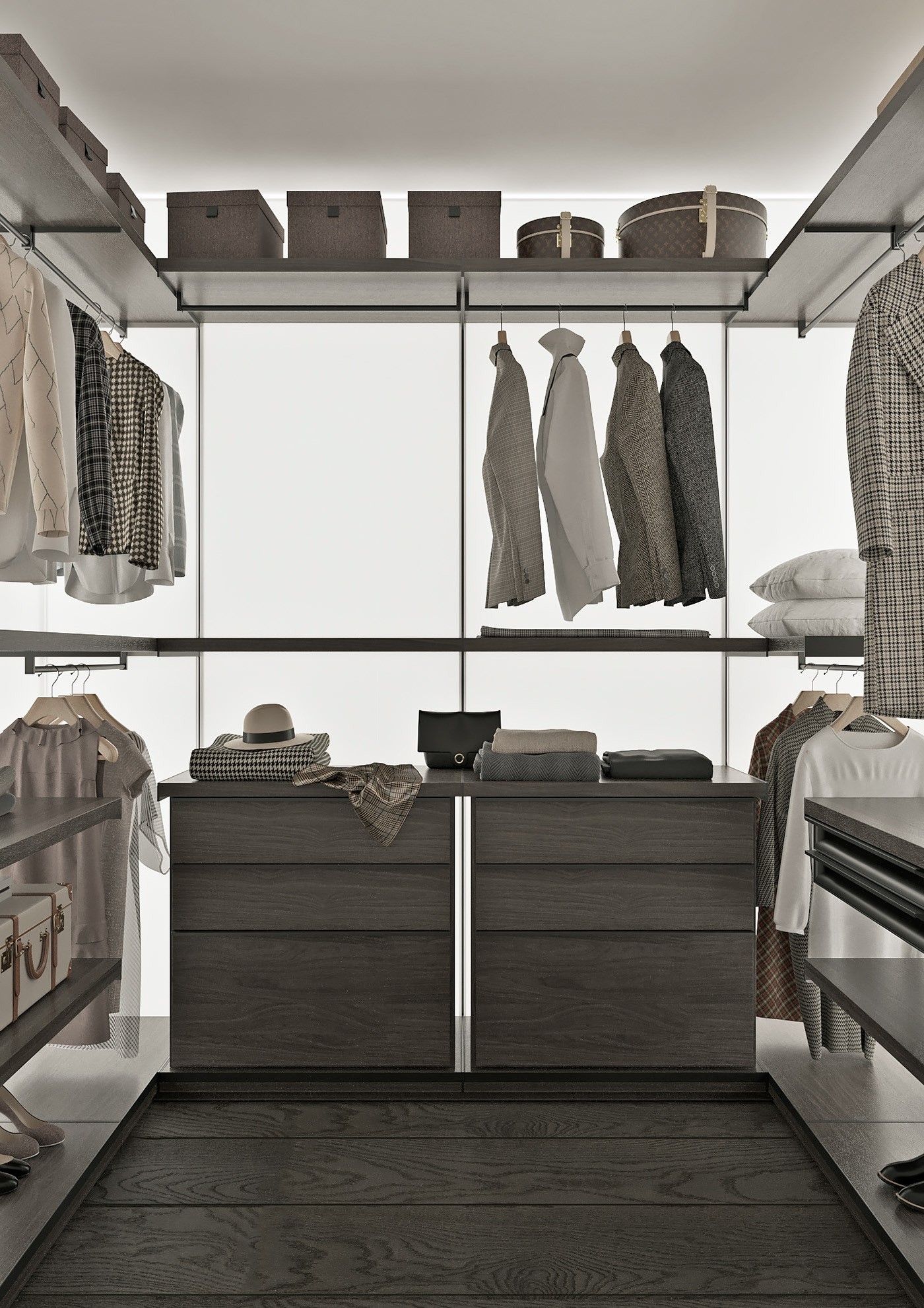 原木与灰色 打造出精致舒适的住宅-16