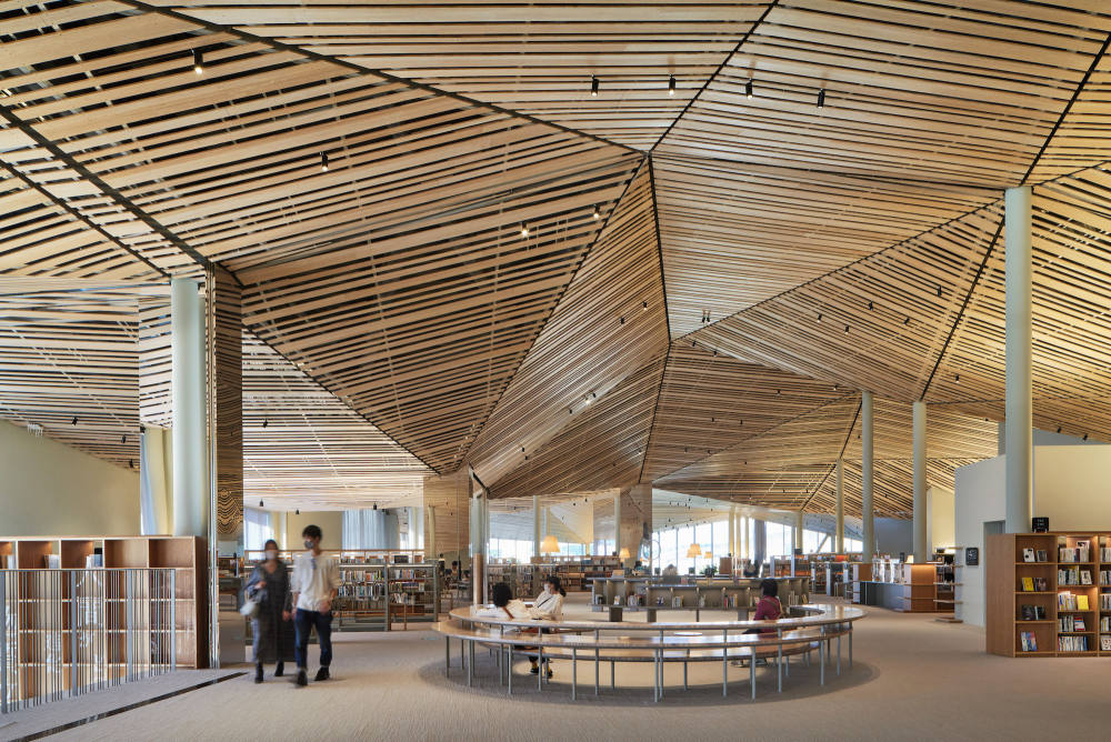 日本 Nasushiobara 市图书馆 | 融入森林元素,打造多感官学习空间-35