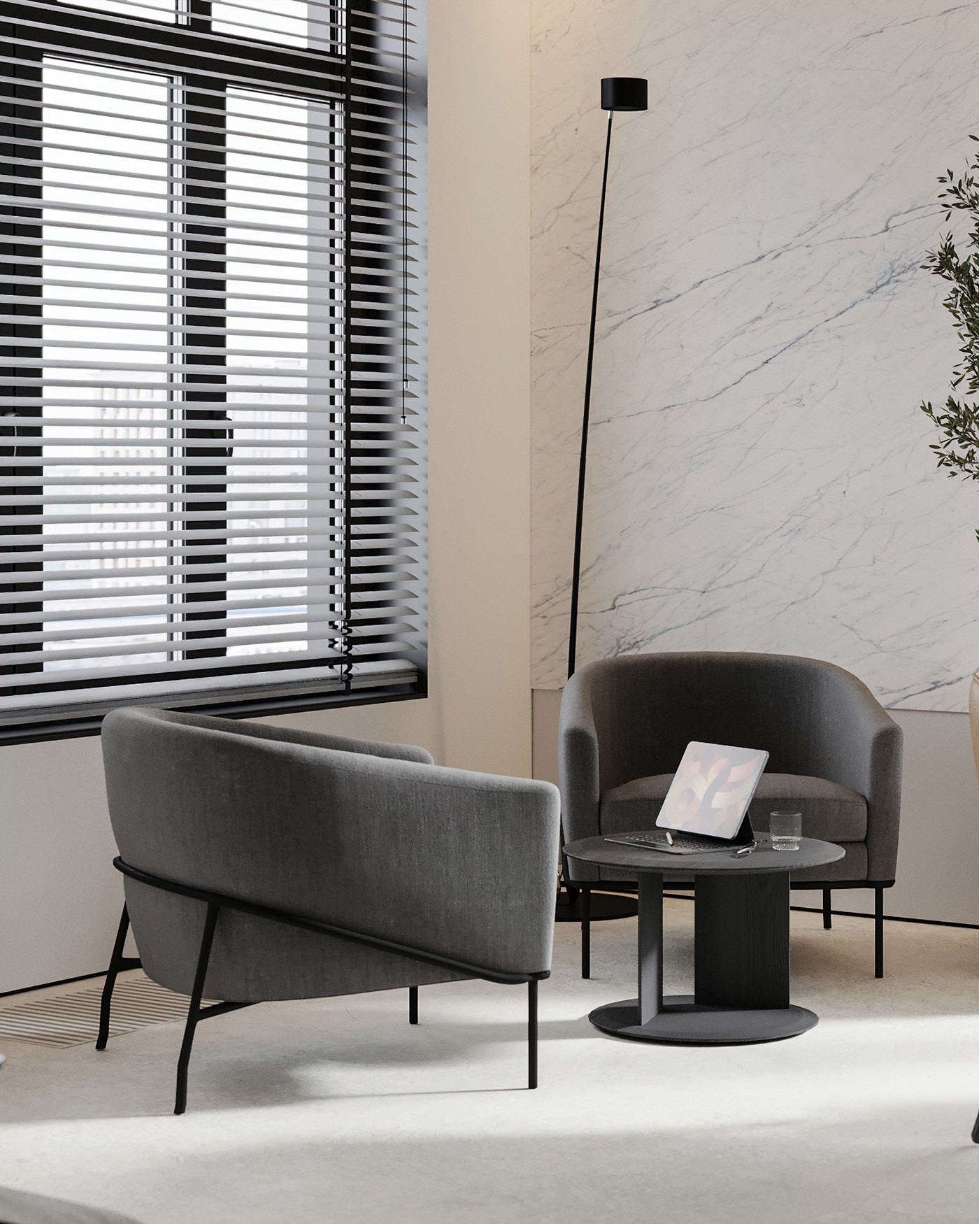 高级简约灰白空间  大气简洁！-7