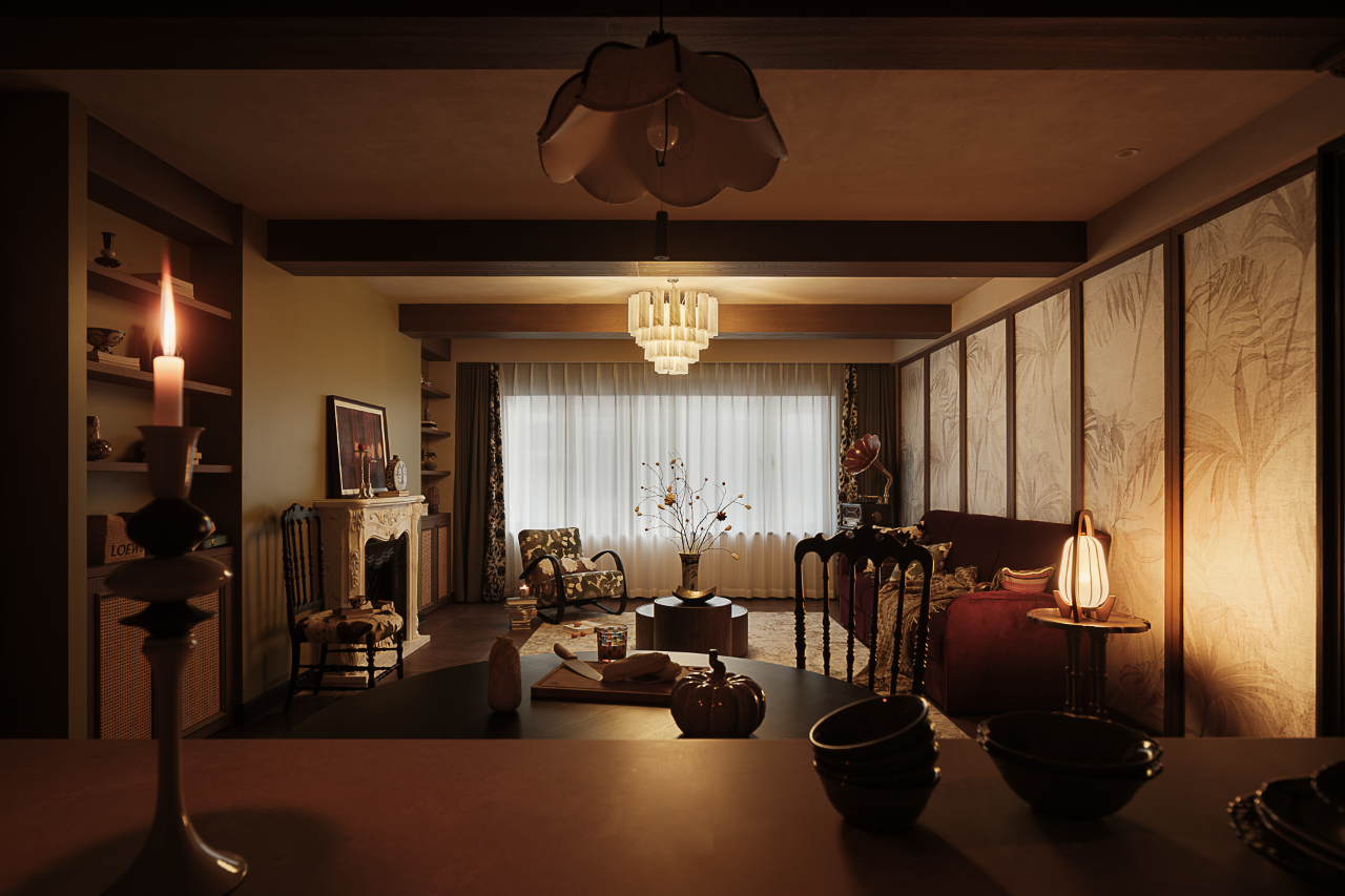 南洋复古 流动的诗意丨中国苏州丨苏州一野室内设计工程有限公司-12