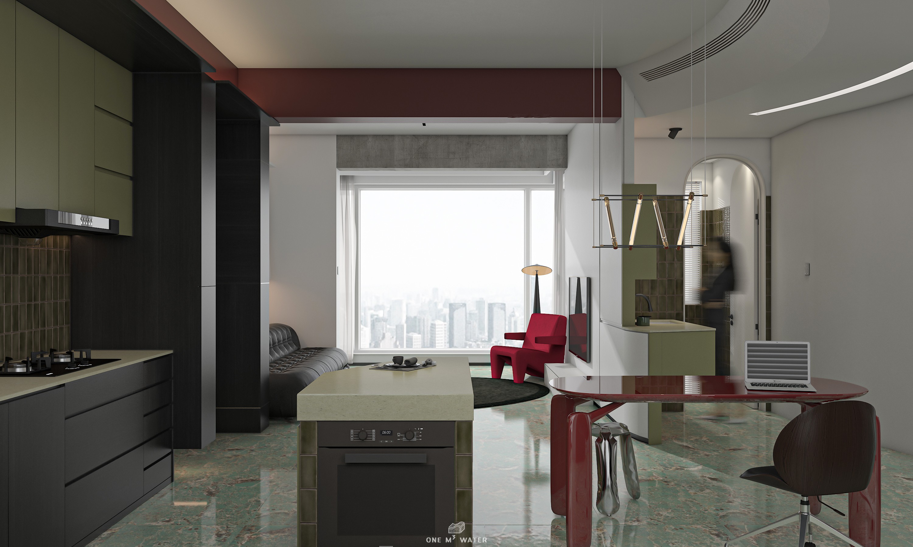 80㎡三室户型改造-6