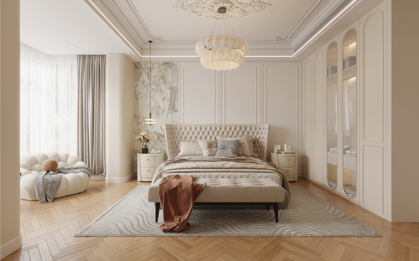 奶油法式家装-1