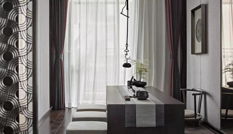 盘锦楚航装饰康桥M区公园里146平新中式风格装修-8