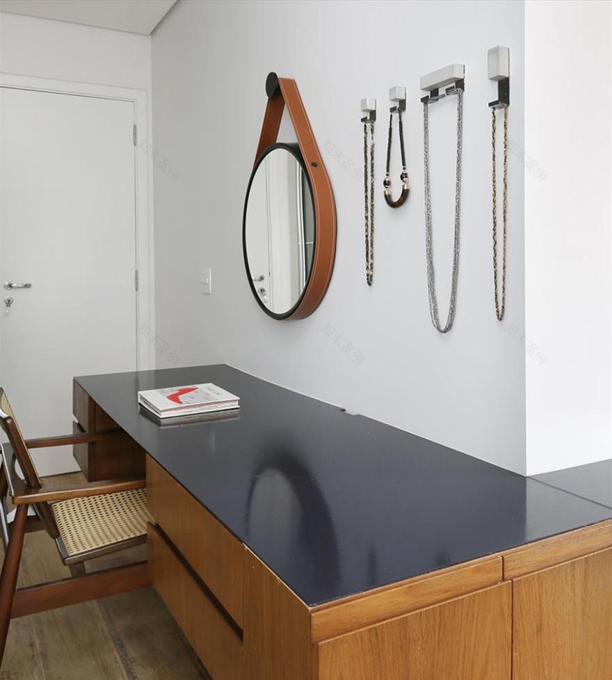 巴西 SP 公寓 | 蓝色调的木质魅力-14