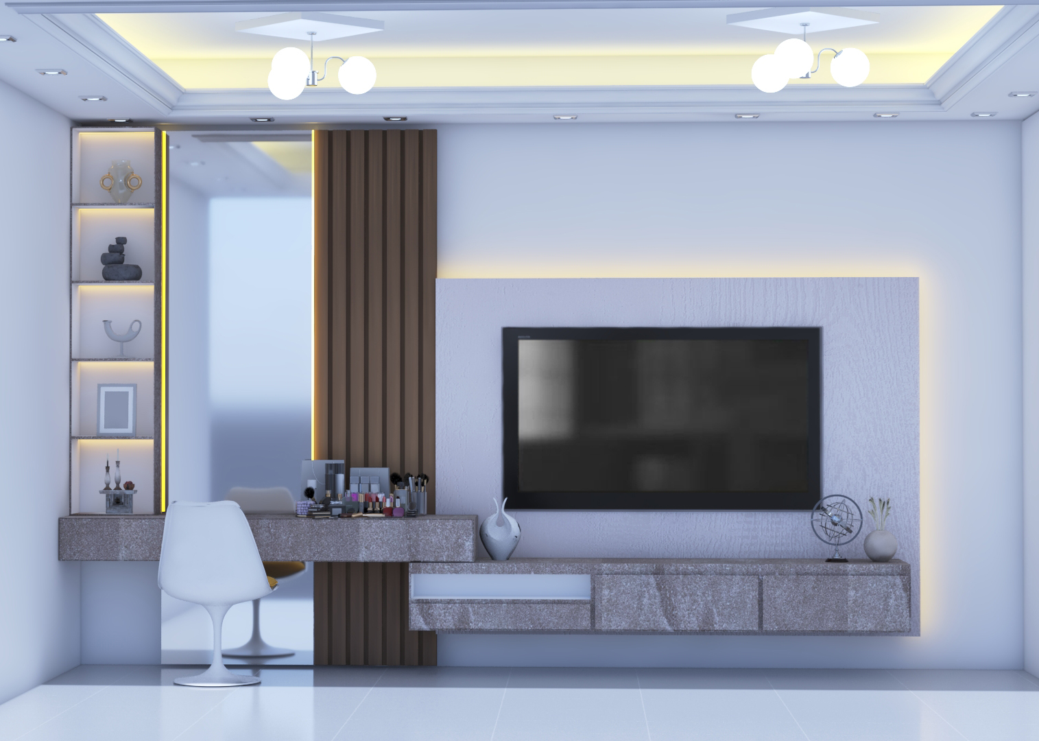 WARDROBE & LED WALL-32