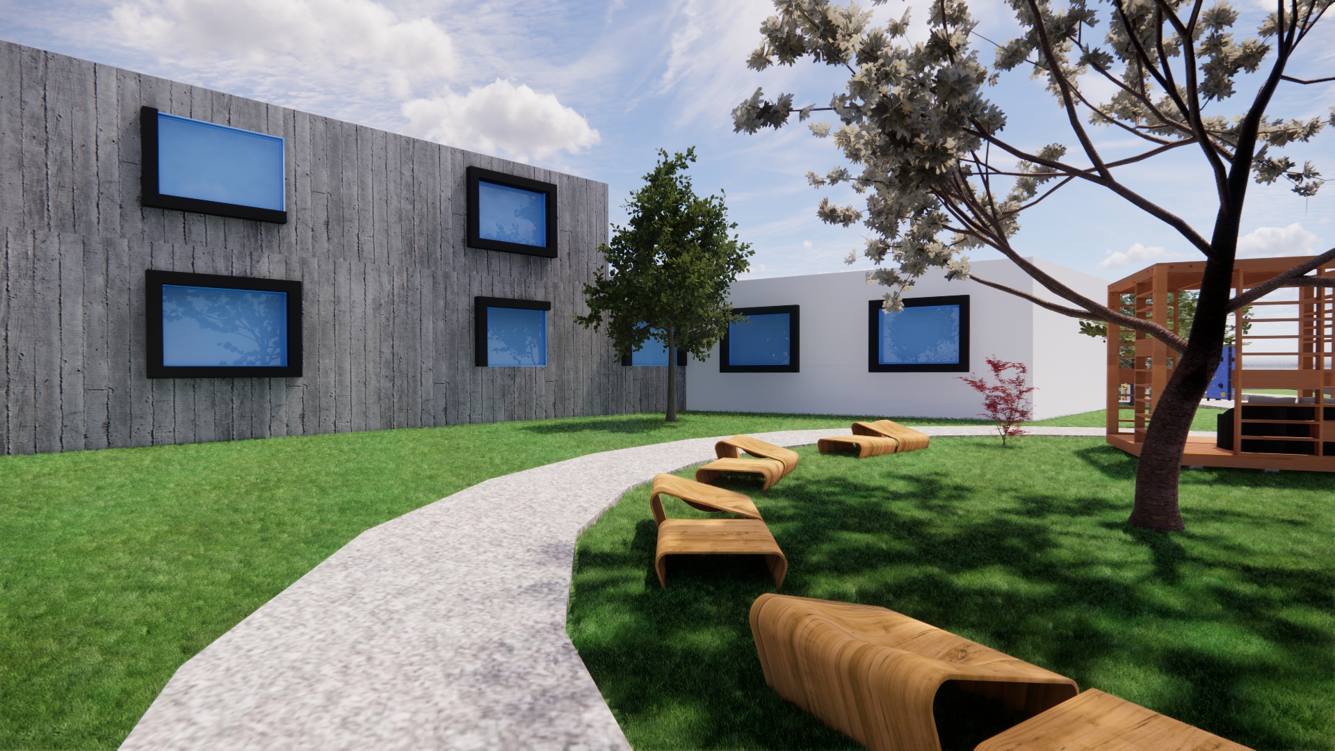 Sports Club's social building-4