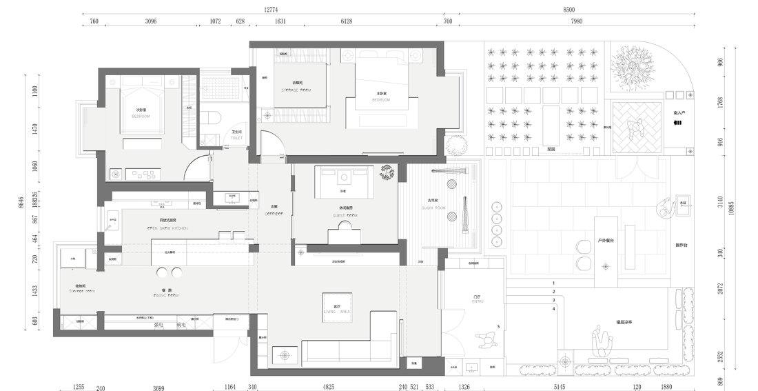 观澜别院极简风叠拼设计-21
