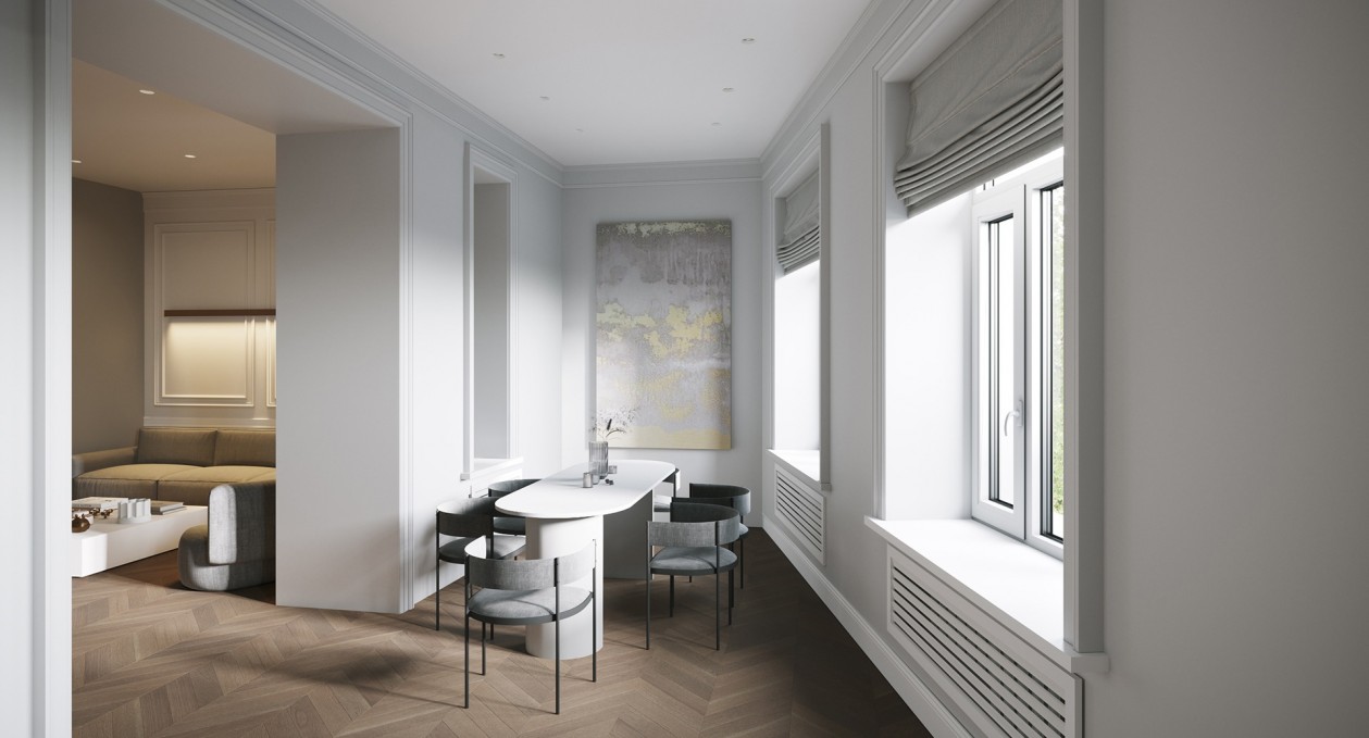 金色+象牙白，明亮舒适的现代感公寓-5