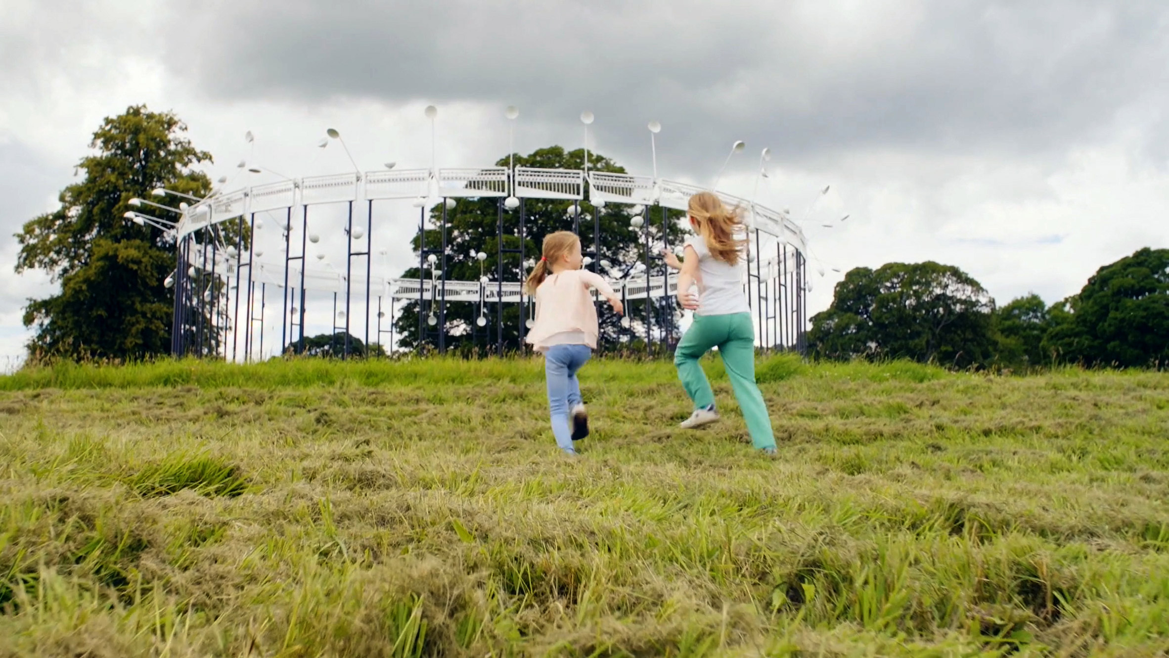 Neon creates a wind-powered installation that mimics the gallop of 500 horses-21