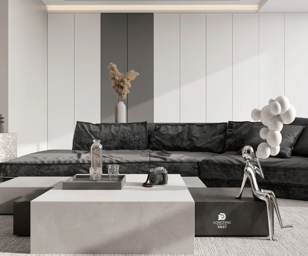 太湖天地 416 方·中性灰调的现代魅力丨中国湖州丨湖州悦美装饰设计-5