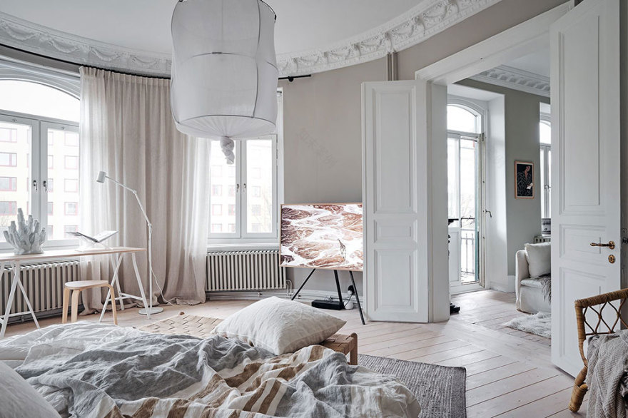 瑞典哥德堡独特公寓设计,古典与现代的完美融合-13