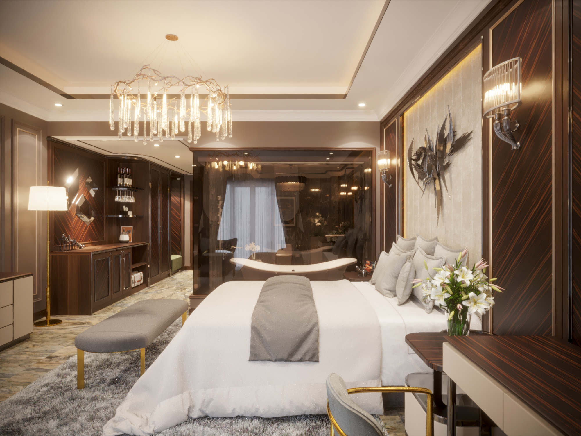 Hotel Bedroom ultra Modern-0