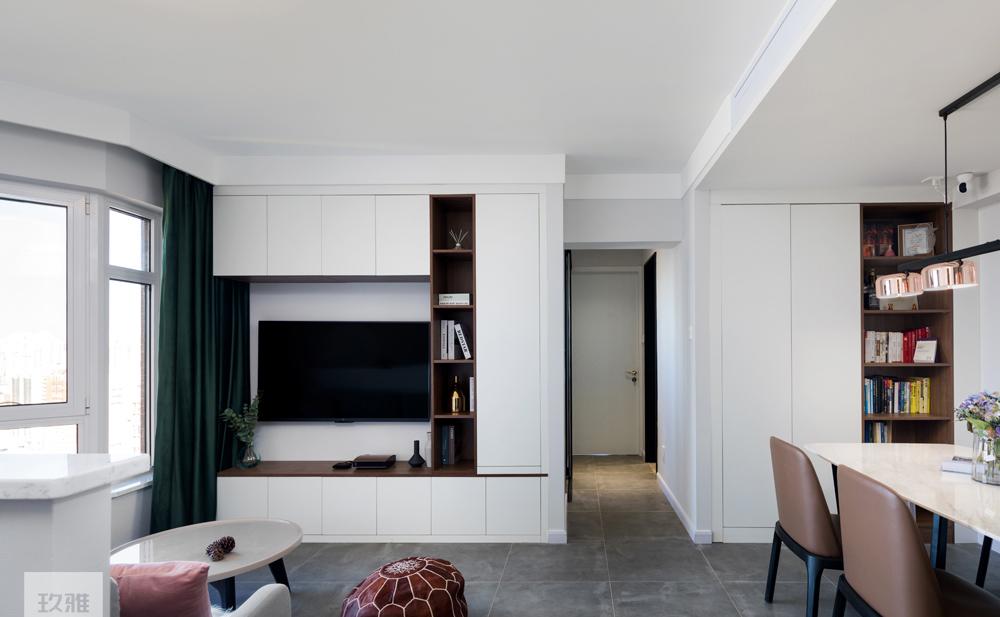 玖雅平层设计 | 异形客厅的完美破局-65