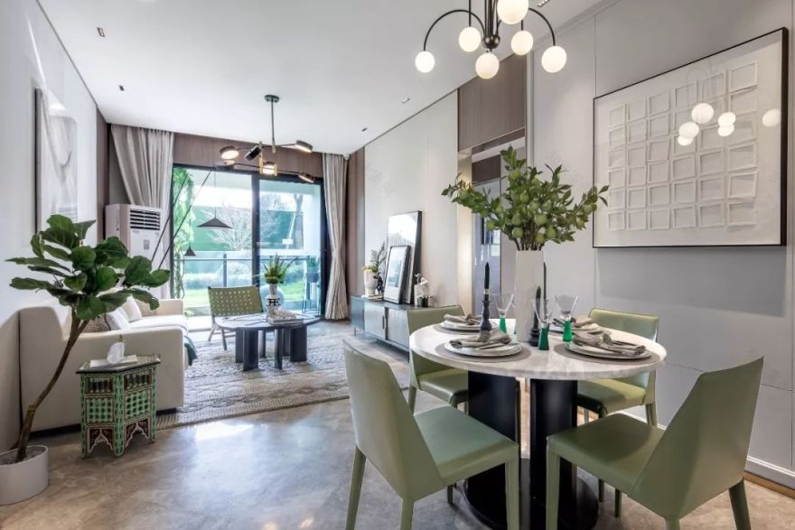 环球融创水郡未来城样板房 | 现代轻奢的法式度假风情-6