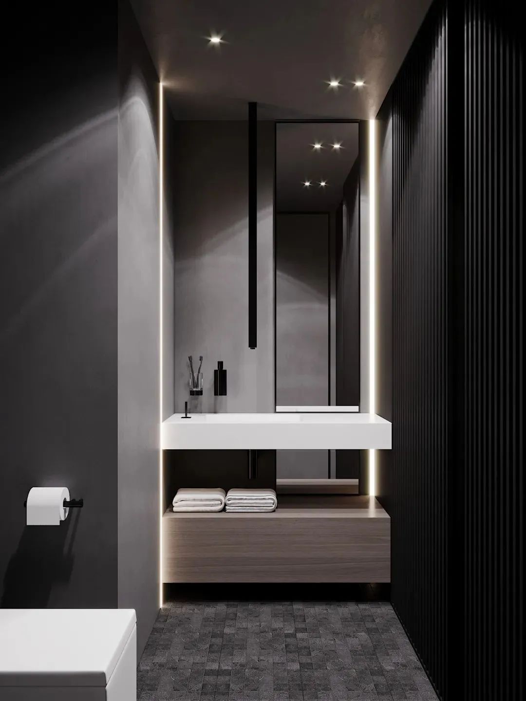 126㎡高级灰木系私宅-35