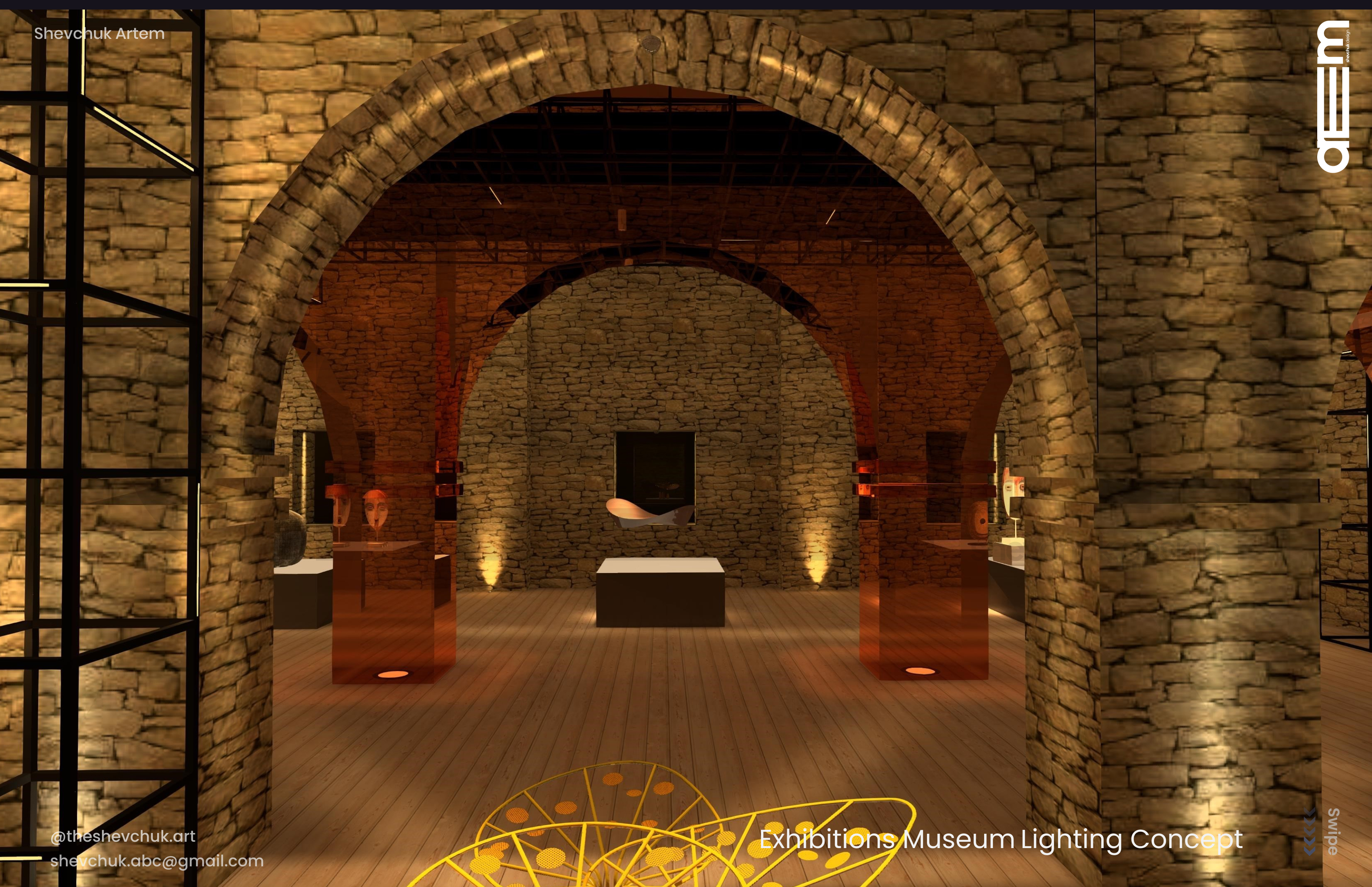 Exhibitions - Museum Lighting Design | Dialux Evo-2