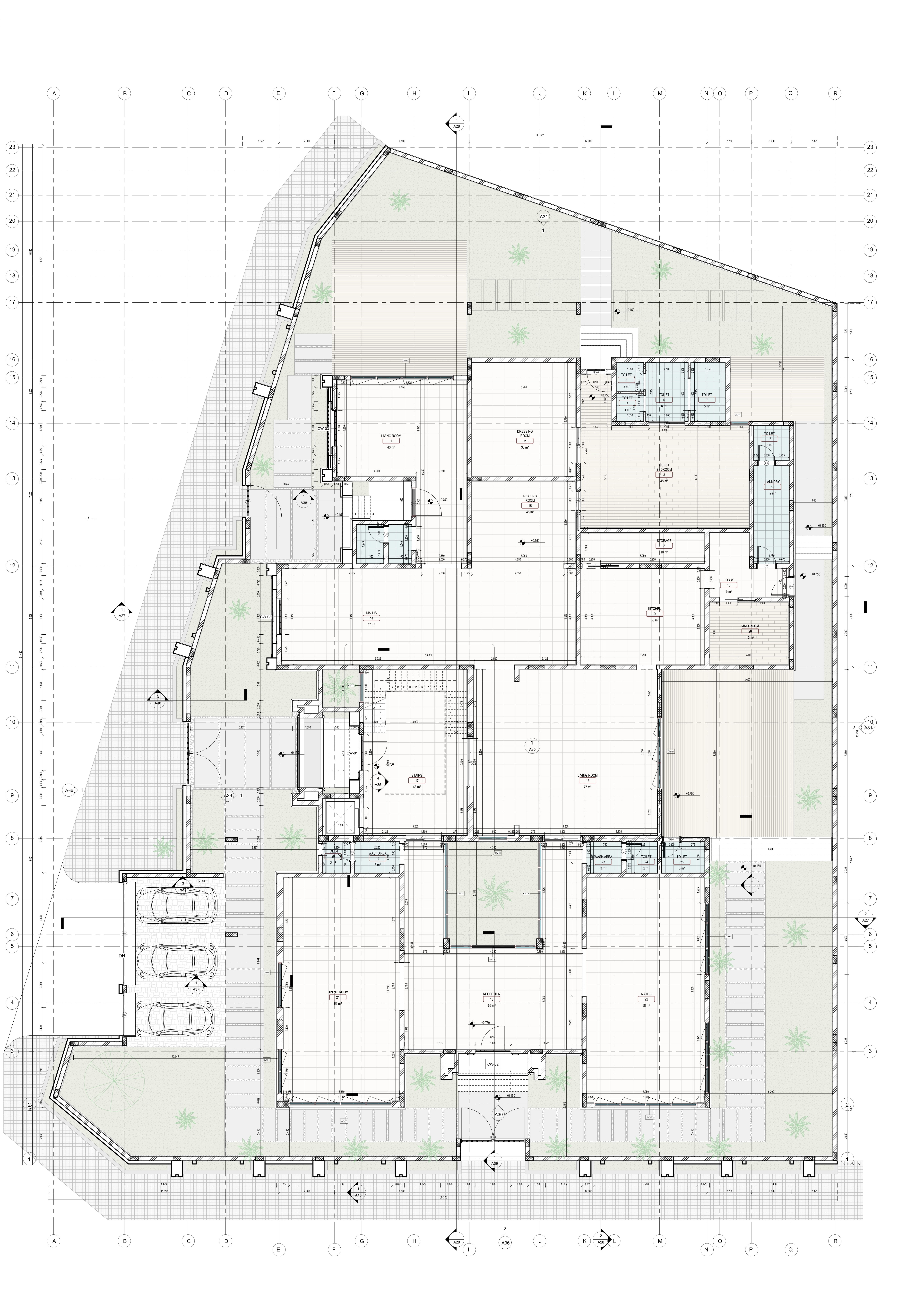 别墅图纸丨沙特阿拉伯吉赞丨PROP & AERMES ARCHITECTS-11