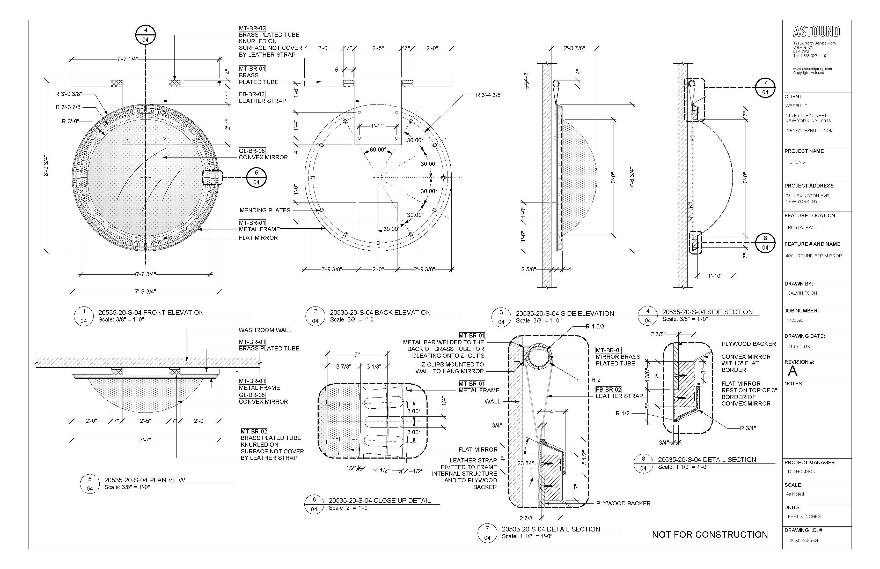 CAD Detailing for Hutong NYC Restaurant Submittal-1