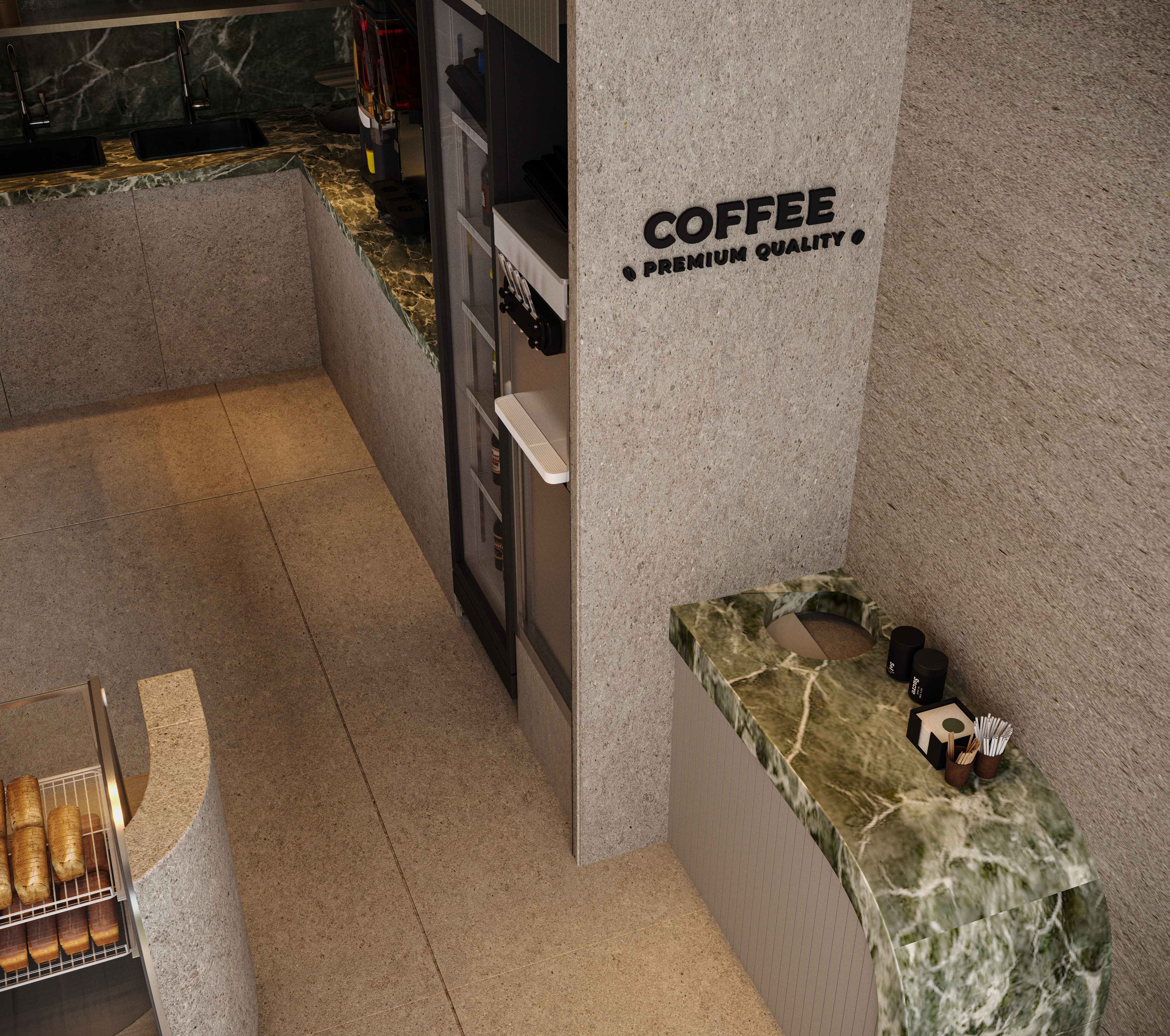 面包店丨阿联酋丨High Scale Interiors-7