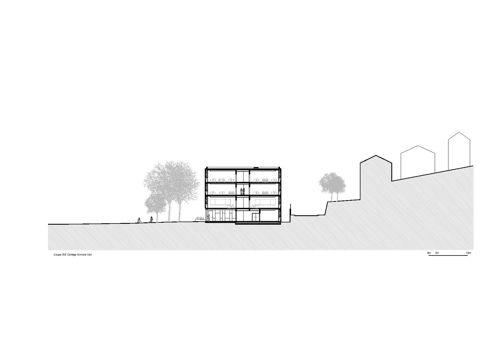 Simone Veil 中学丨法国尼斯丨Comte Vollenweider Architectes-37