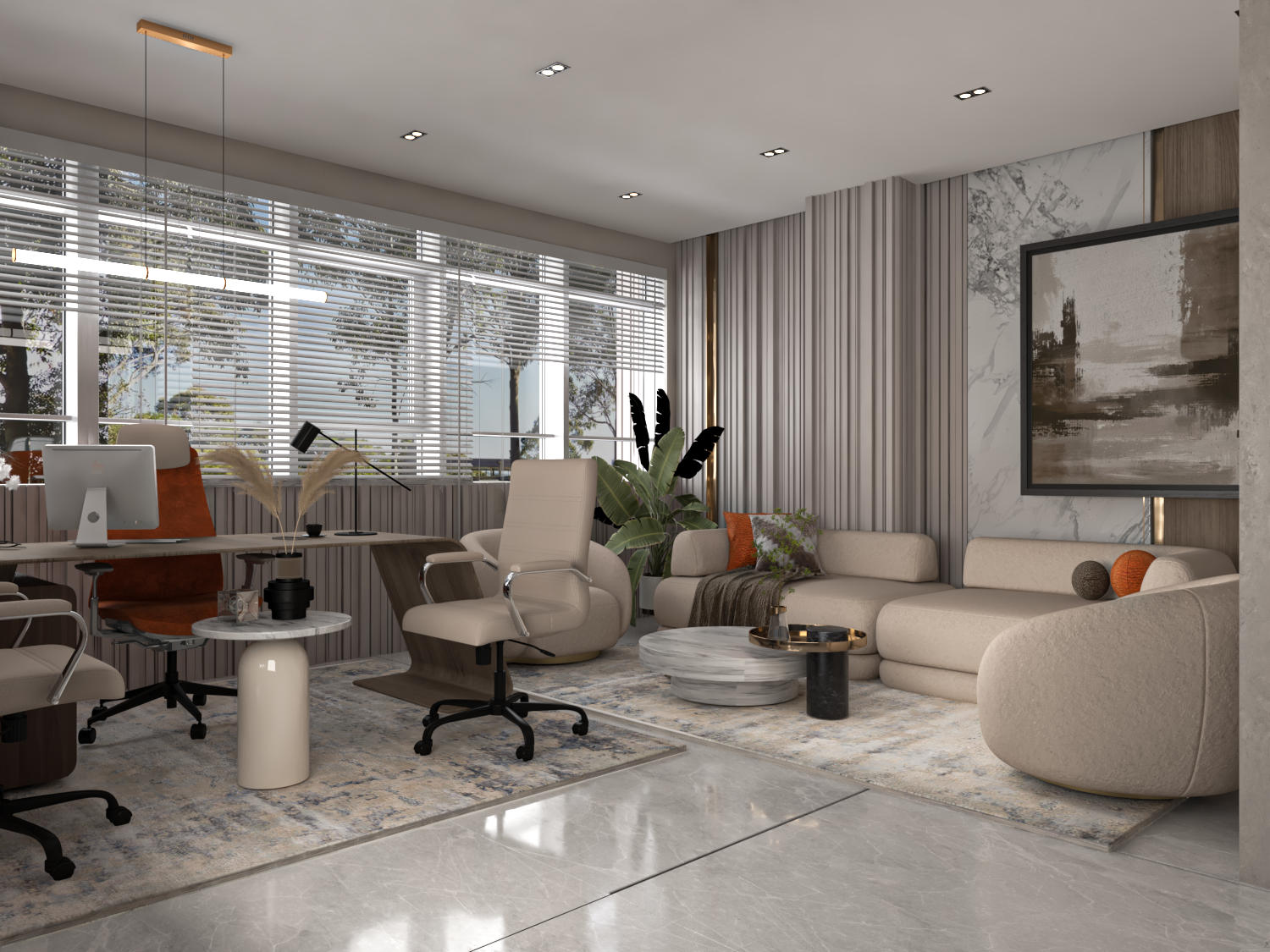 现代办公室室内设计-11
