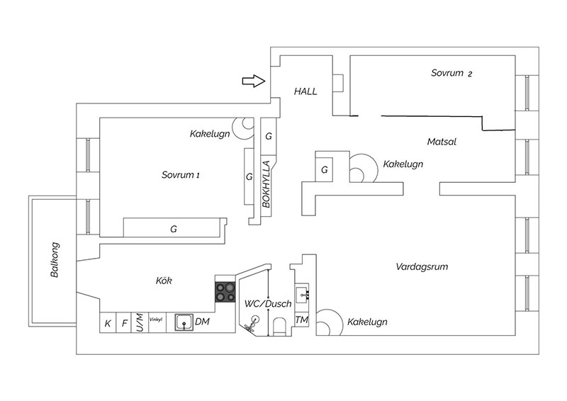 斯德哥尔摩百年建筑的魅力公寓-25