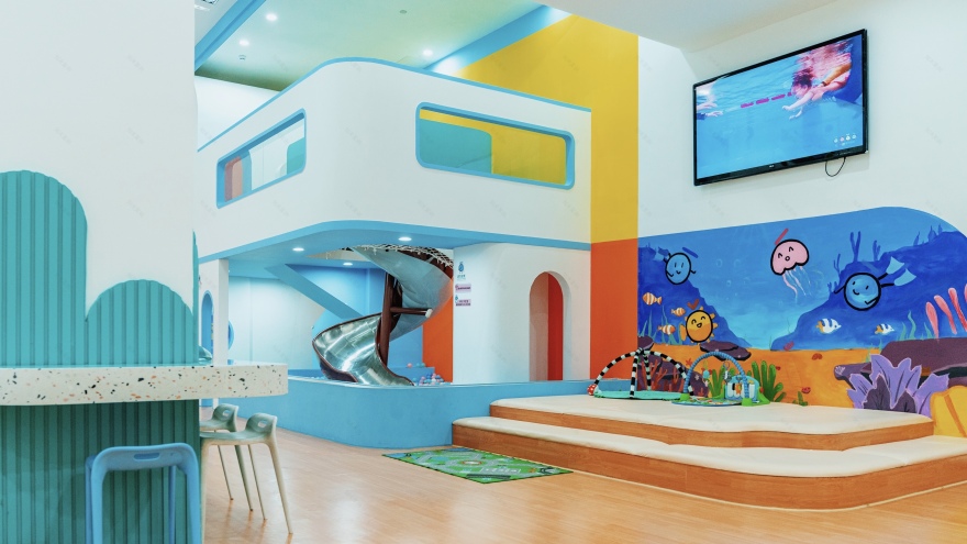 吐泡泡亲子游泳俱乐部番禺店 2·0丨中国广州丨意匠工作室-37