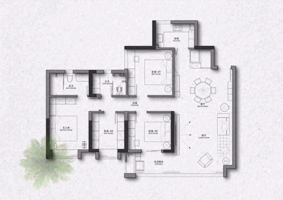 《無問時光》·125㎡现代简约风住宅设计丨中国长沙丨方平米设计机构-44