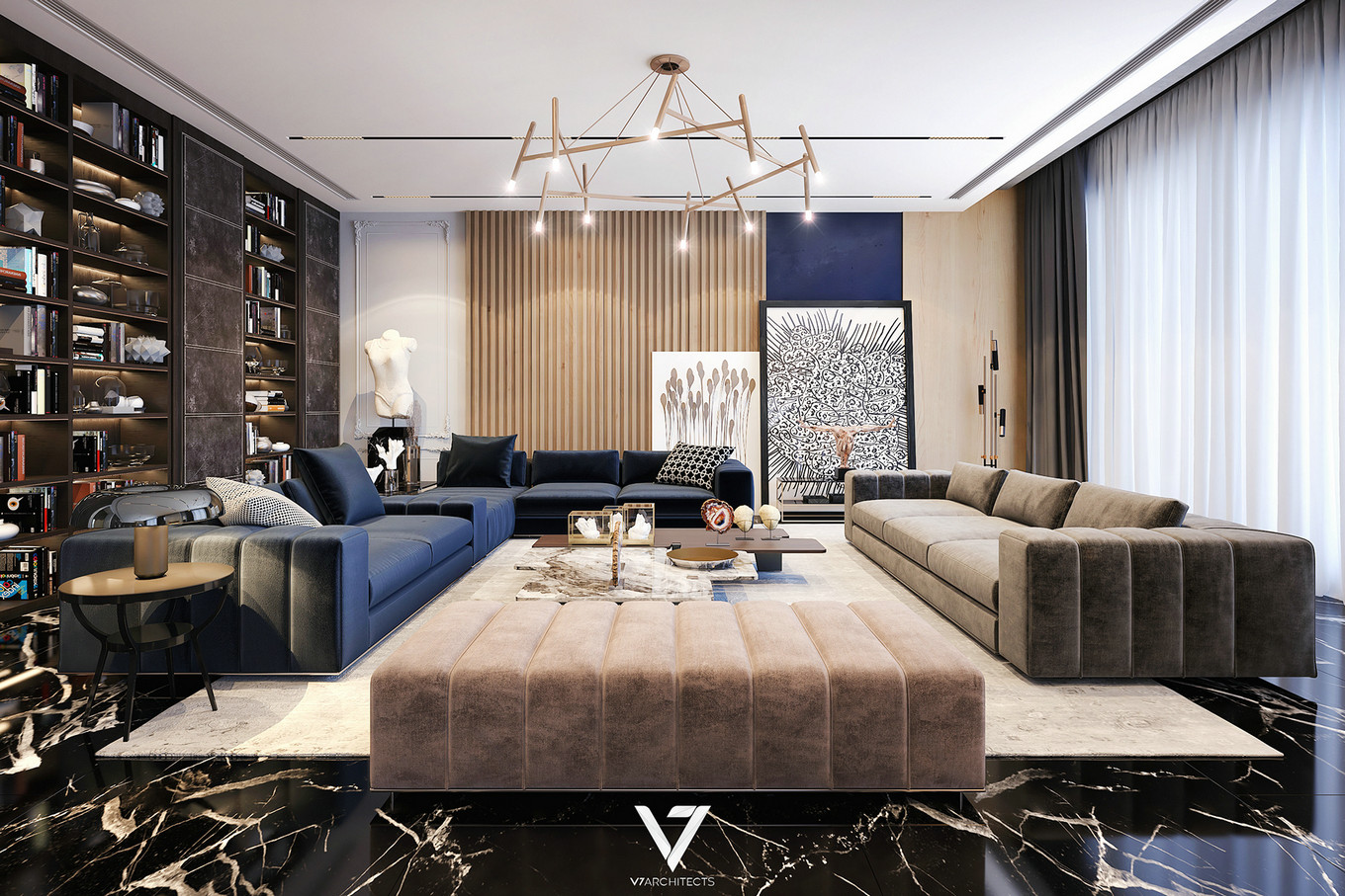 现代风格客餐厅设计，展现大气之美-0