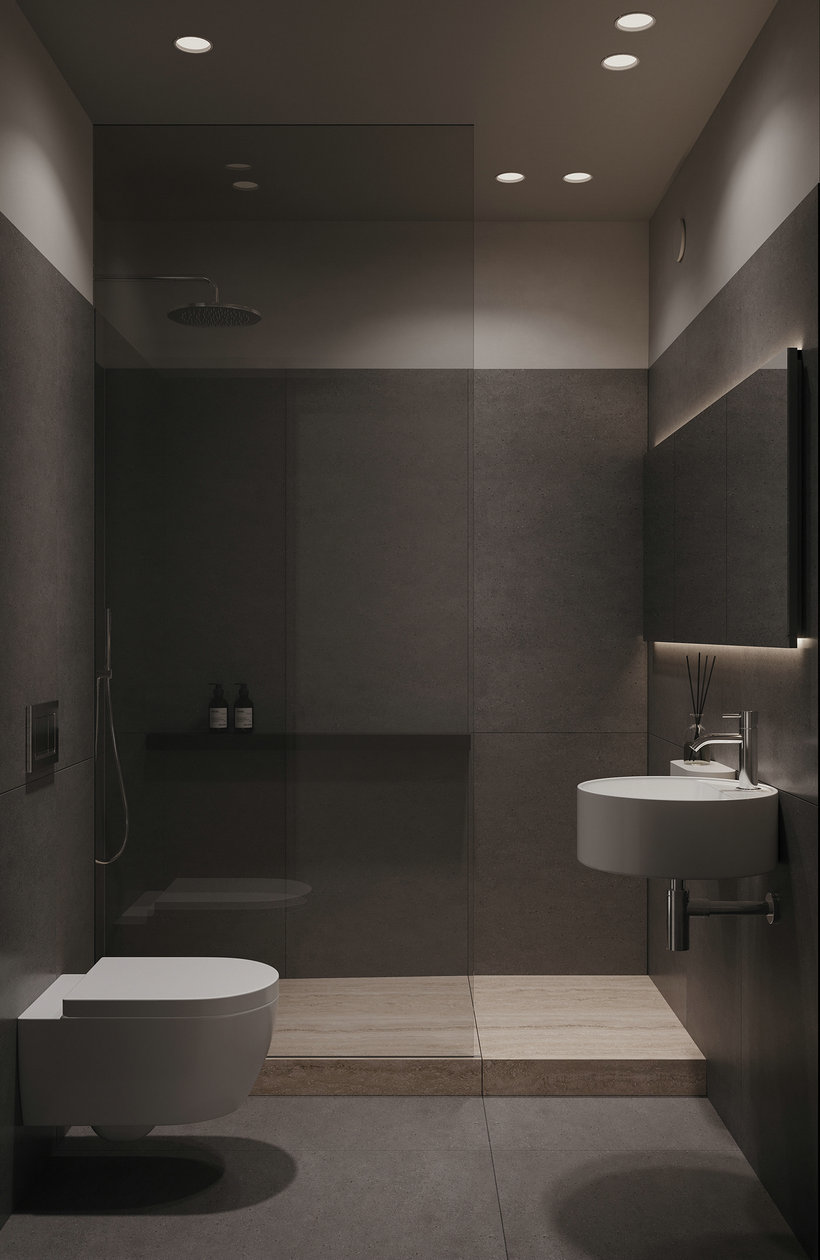 95㎡中性色系公寓设计-14